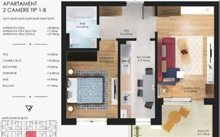 Apartament 2 camere Metalurgiei I Cartier Solar I finalizat - Poză 5