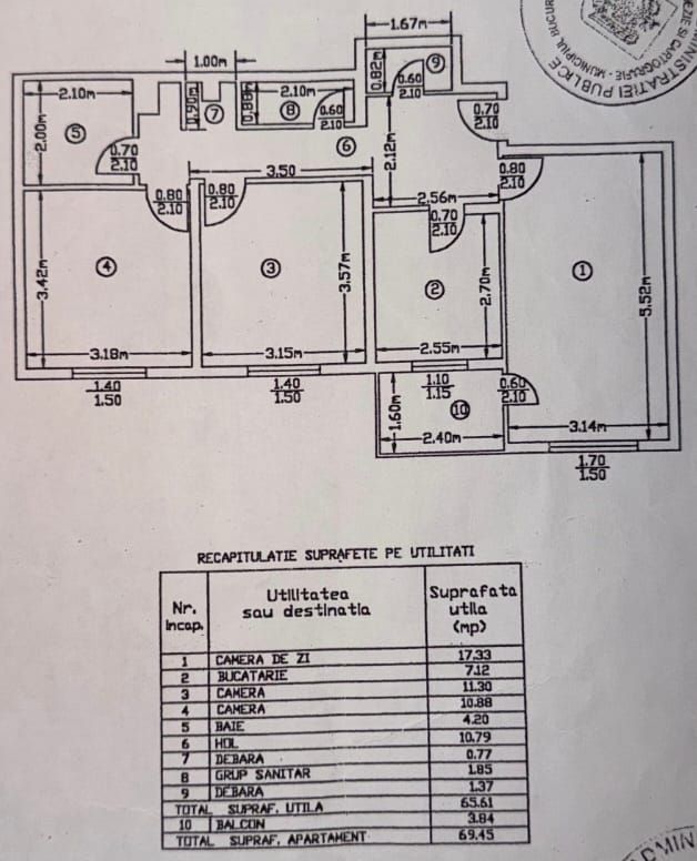 3 camere Decomandat 65 mp, Strada Modoran Ene - Poză 10