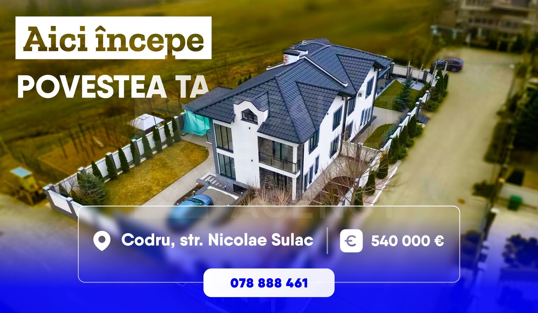 Vânzare,casă, 3 nivele, str. Nicolae Sulac , Codru - Poză 1