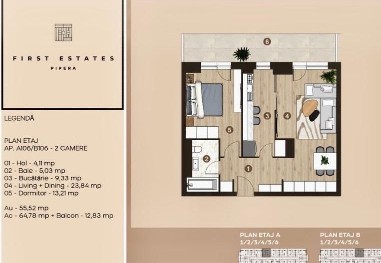 2 camere LUX  Pipera - Poză 4