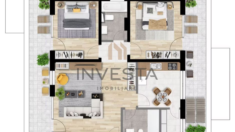 Apartament spatios/Complex rezidential premium - Poză 3