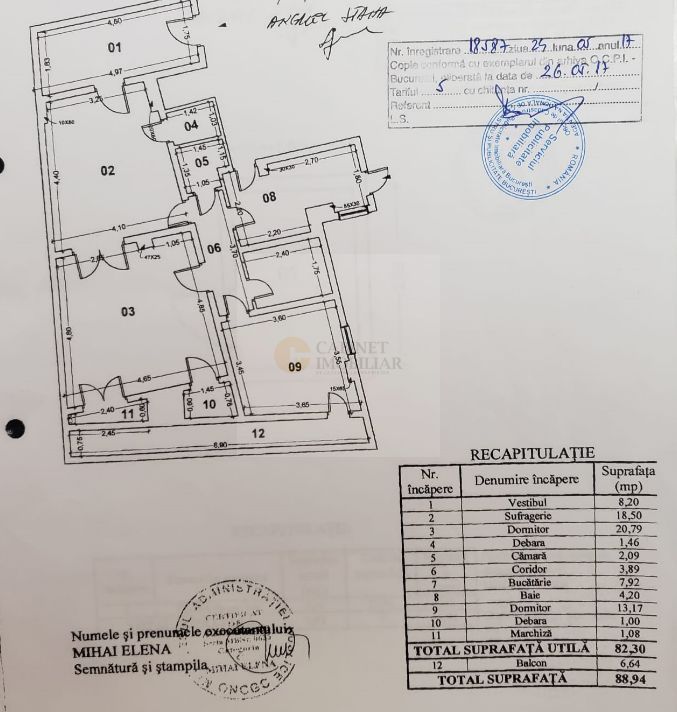 3 camere |   Etaj Intermediar  |  Cinemateca Eforie- Calea Victoriei - Poză 9