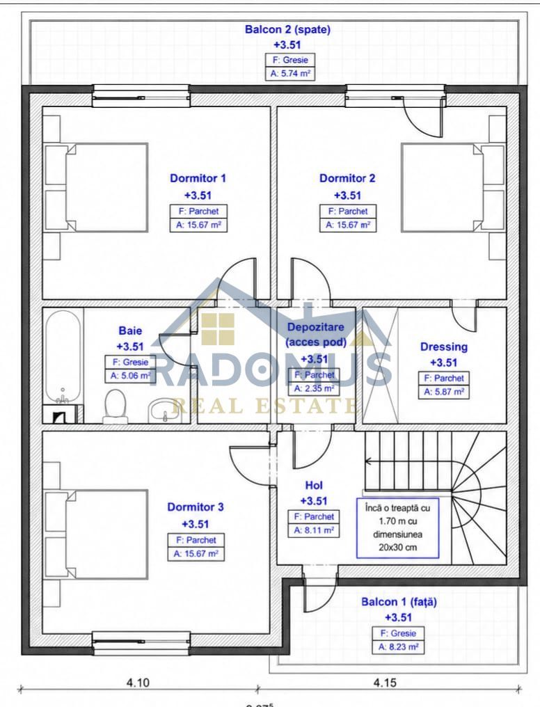 Casă Berceni | Complex Privat | Panouri Fotovoltaice | Teren 360 mp - Schiță 21
