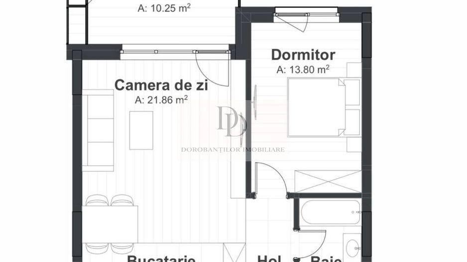 Apartament 2 camere finisaje LUX | Parcare | Zona The Office - Poză 17