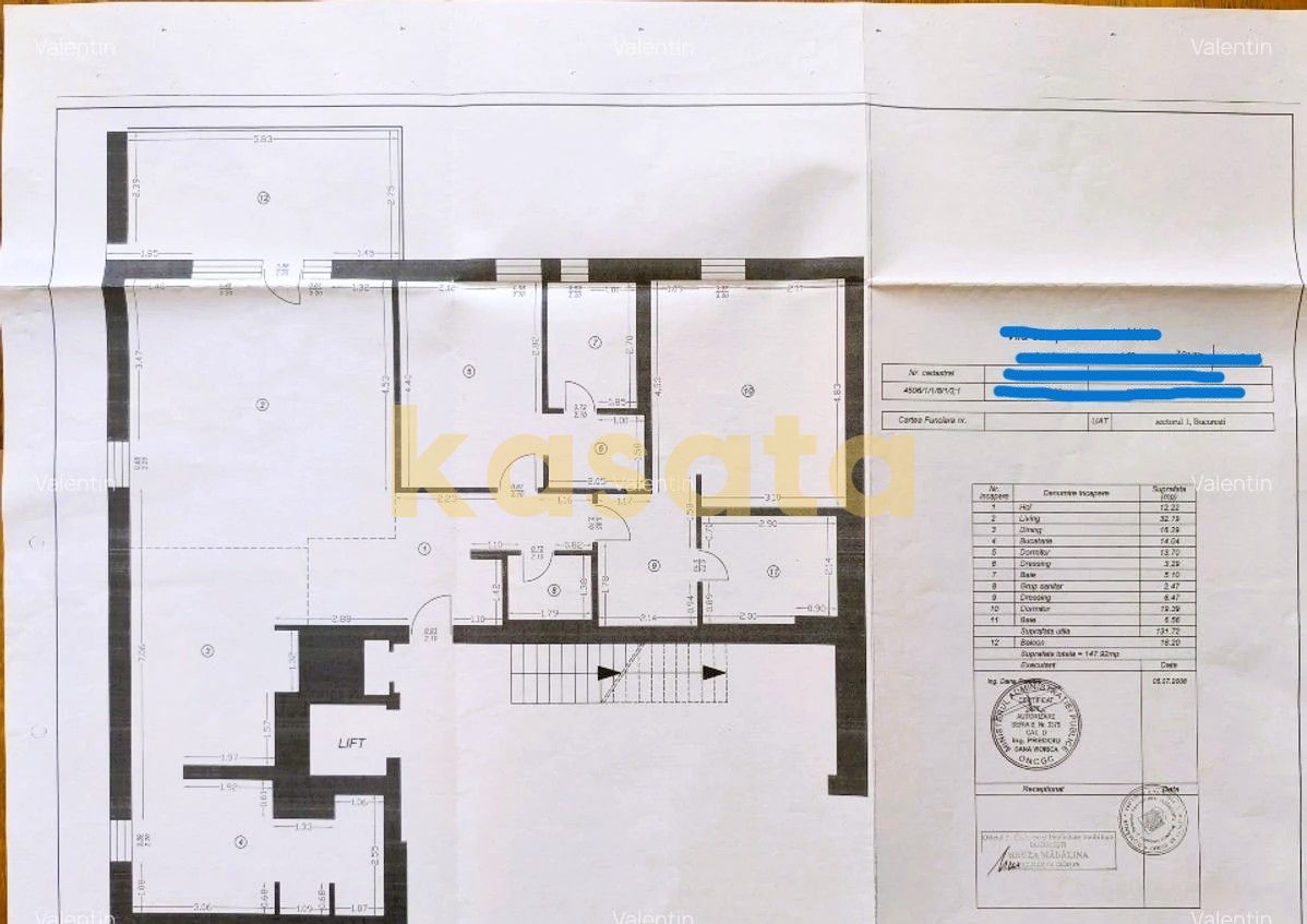 OPORTUNITATE | APARTAMENT 3 CAMERE |  AMBASADA USA | PARCARE - Schiță 9