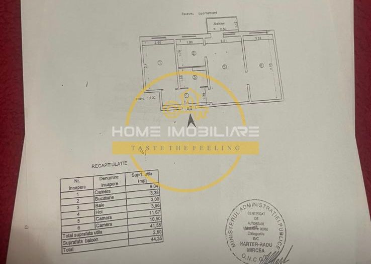 Apartament cu 3 camere la etajul 2/ 45 mp/ zona Tatarasi - Poză 7