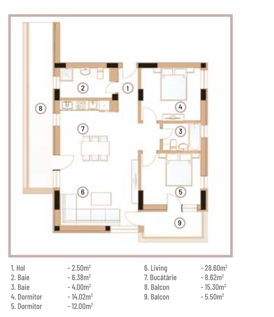 Apartament 3 camere – Iancu Nicolae - Poză 6
