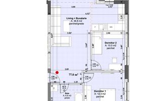 Apartament 3 camere ULTIMUL DISPONIBIL -  bloc cu lift - Schiță 12