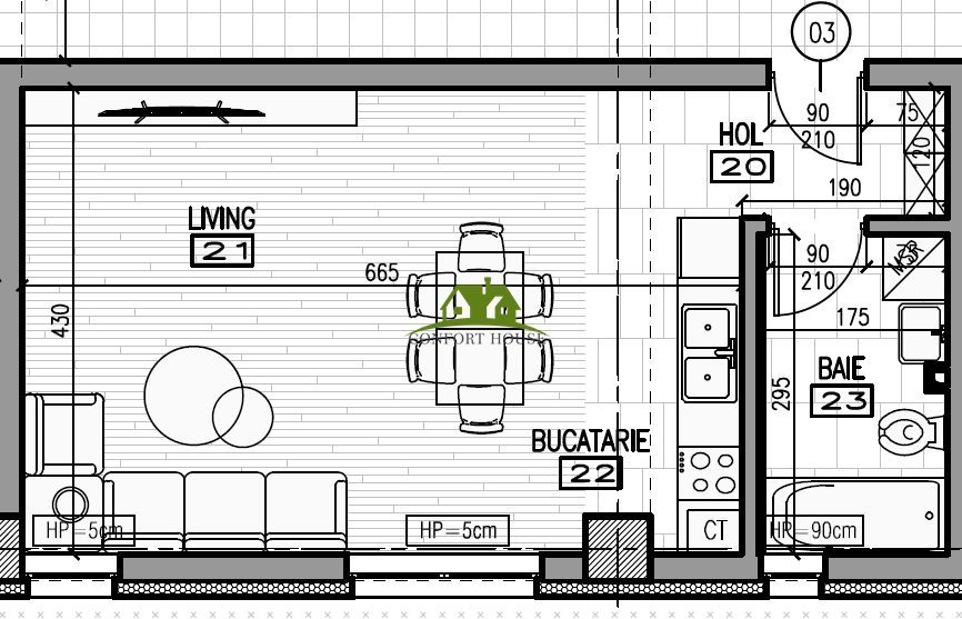 Garsoniera la parter inalt in BL.Nou str.Ostroveni - Poză 8