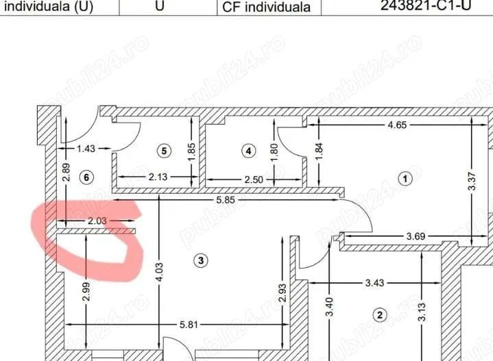 Apartament nou 3 camere, prima închiriere, lăngă metrou Titan - Poză 10