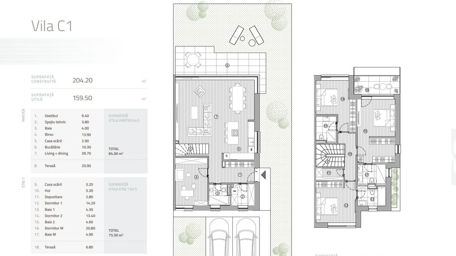 Vila de lux | Proiect Nou | Ansamblu exclusivist | Pipera - Schiță 3
