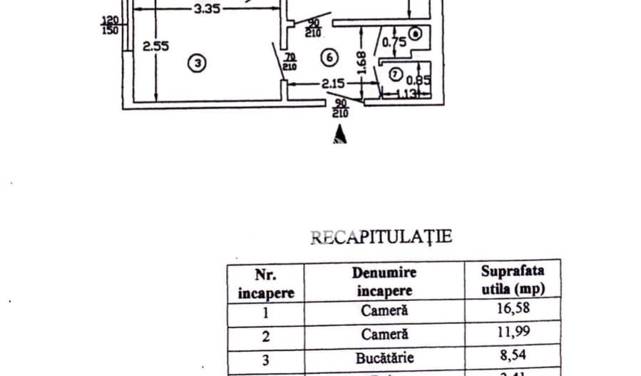 Apartament 2 camere - recent renovat - nemobilat I Drumul Taberei - Schiță 13