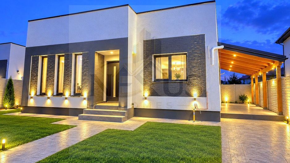 Casa moderna| Comuna Berceni-4 camere| 350mp teren - Poză 1