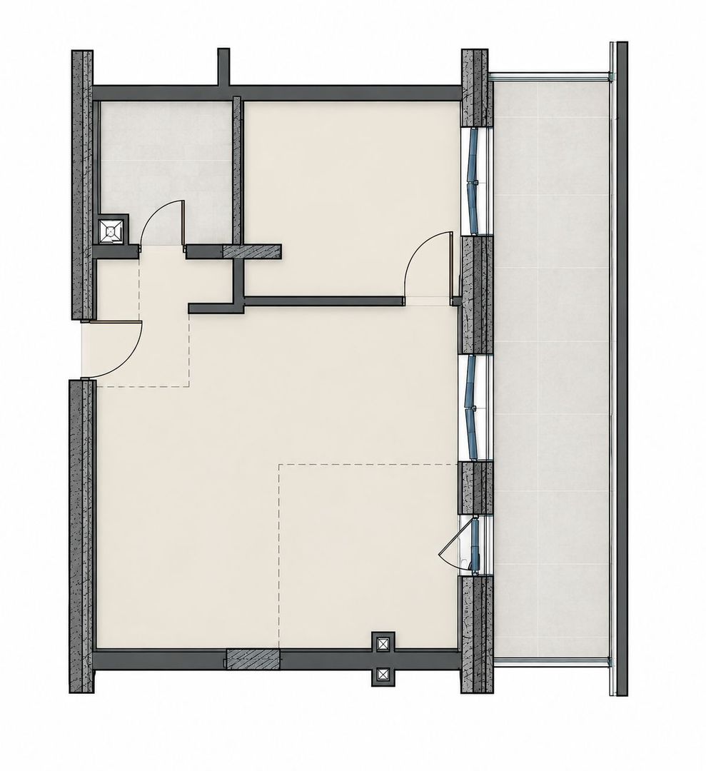 Apartament 2 camere, terasa, etaj intermediar, garaj, Eroilor - Poză 12