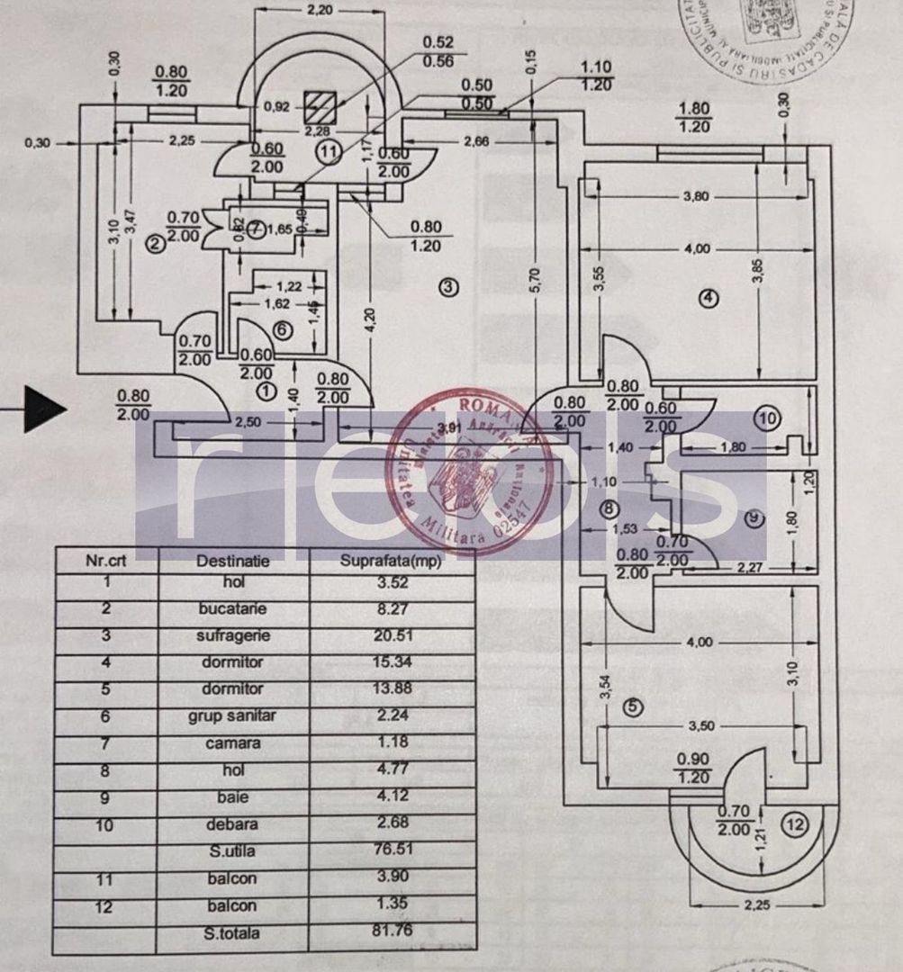 VANZARE 3 CAMERE - UNIRII- MATEI BASARAB - Poză 9