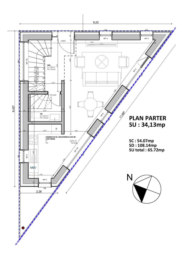 Teren Intravilan 533 mp, Brașov – Bartolomeu, acces stradă asfaltată - Schiță 23
