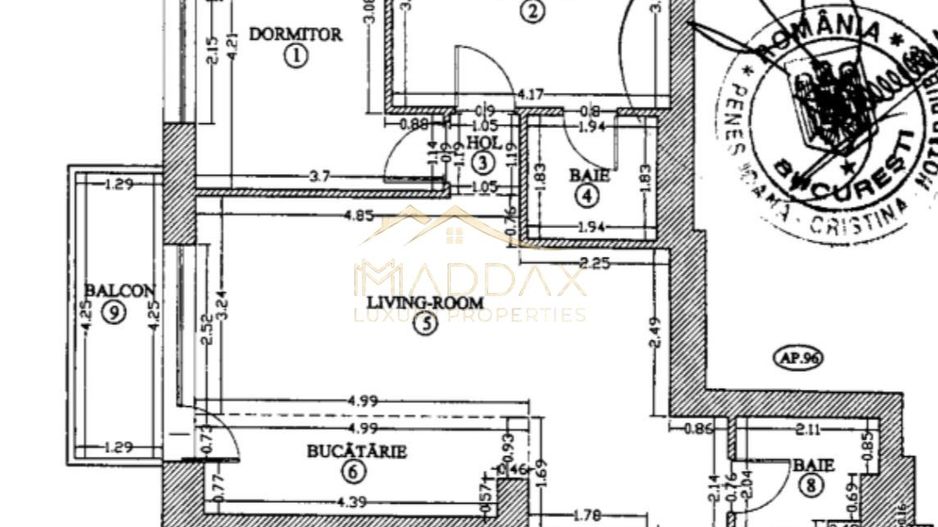 Apartament 3 camere premium, etaj 9 | Smart Home | Complex Metrocity | 1300€ - Poză 14