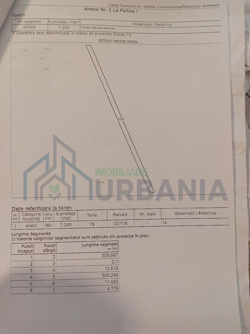 Teren extravilan, Aroneanu, sat Rediualdei, 7200 mp - Poză 2