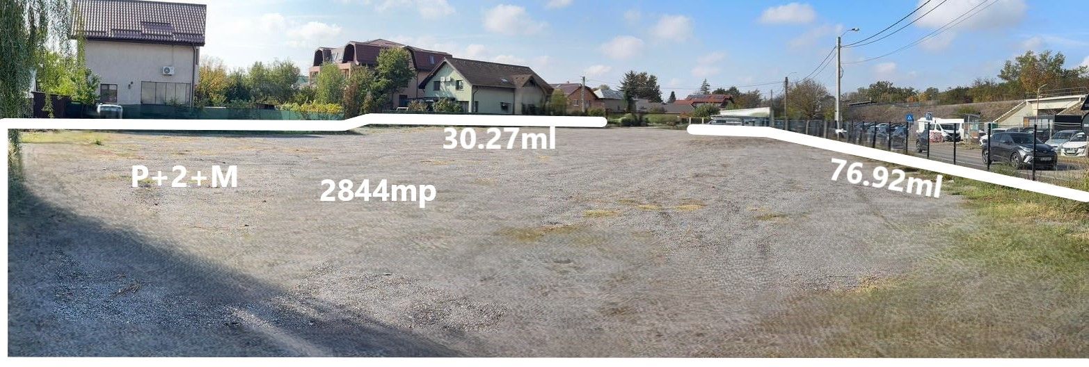 Otopeni intravilan 2.844 mp, colț stradal, deschidere dublă - C.U. - Poză 2