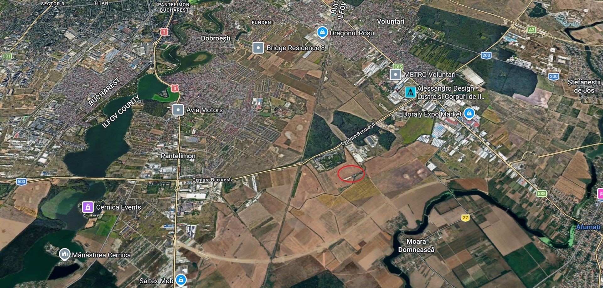 Teren Intravilan Centura Pantelimon Moara Domneasca - Poză 1