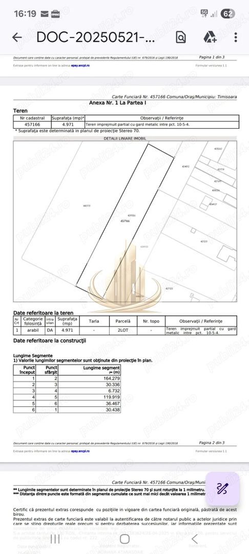 Teren 4971mp Lipovei - Poză 1