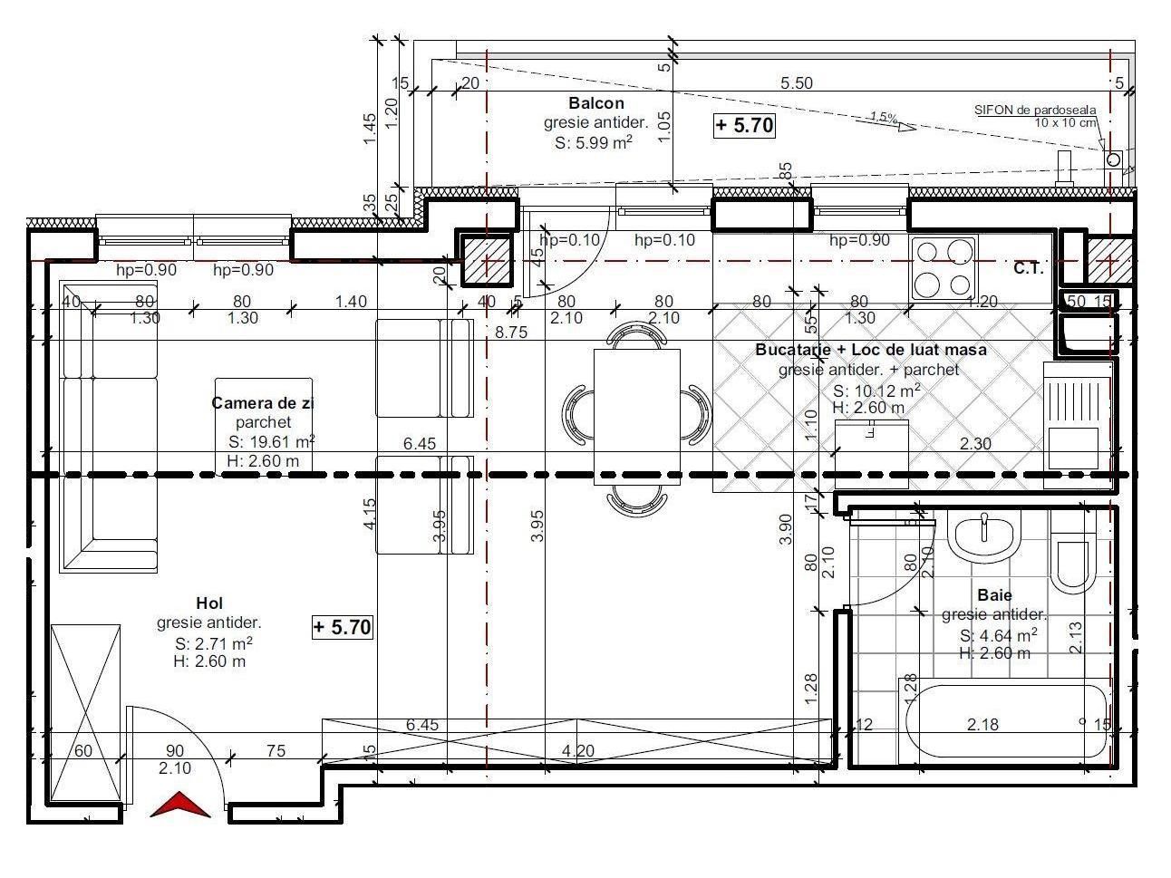 Apartament nou 1 camera | Str Dorobantilor | Comision 0% - Schiță 10