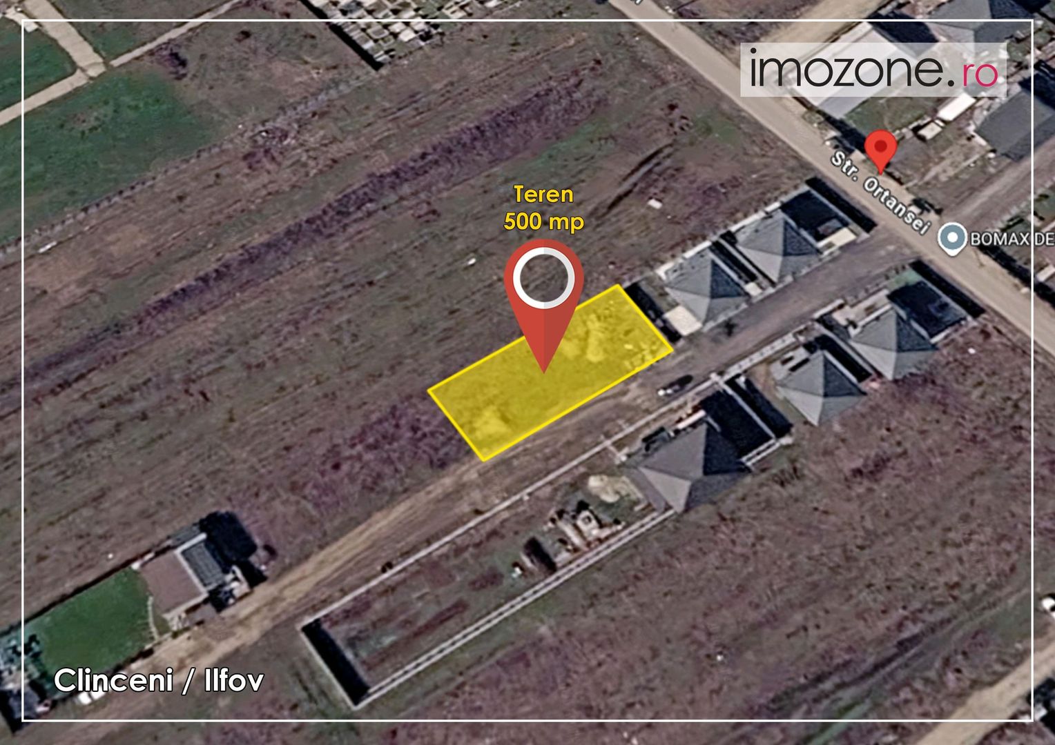 Teren intravilan 500 mp, Clinceni, ideal pentru constructii - Poză 1