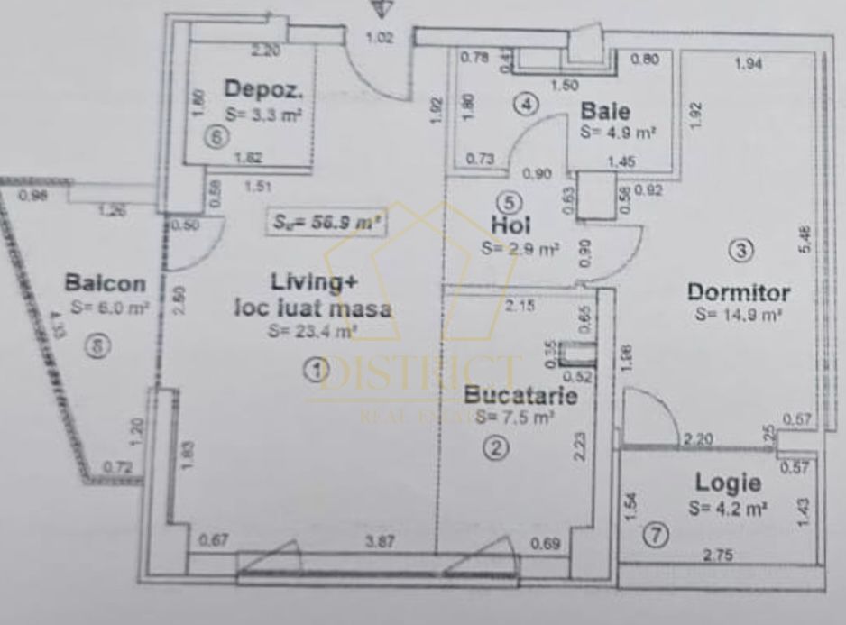 Com 0 | Apartament spatios cu 2 camere | XCity | Torontalului - Poză 11