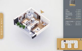 2 Camere Pallady,7 min Metrou N Teclu,Ultimele unitati - Poză 7