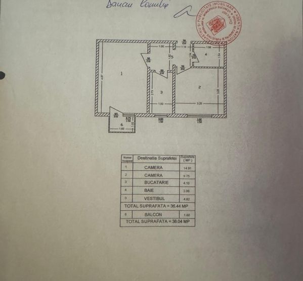 APARTAMENT 2 CAMERE|| DECOAMANDAT || CLUCERULUI -ARCUL DE TRIUMF - Schiță 9