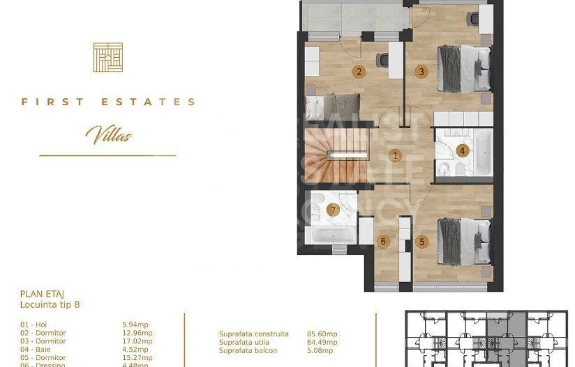 Vilă, 152,87 mp, Pipera, București - Poză 9