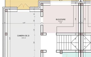 Casă nouă semifinisată cu living open space și 3 dormitoare - Poză 13