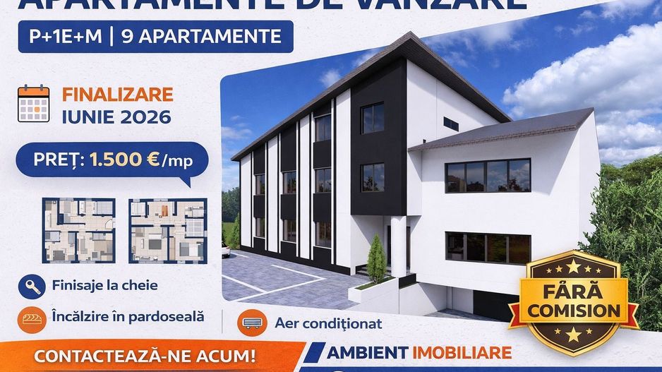 Apartament cu 2 camere, etaj 1, bloc NOU, VASLUI zona NORD, cu plata în RATE; - Poză 1