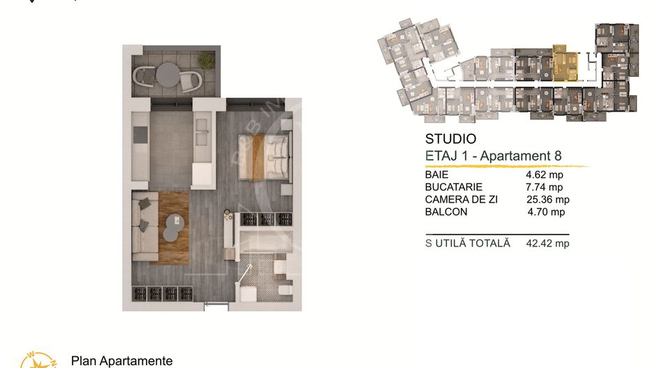 PROMO 2 camere in Theodor Pallady cu Loc de Parcare BONUS - Schiță 2