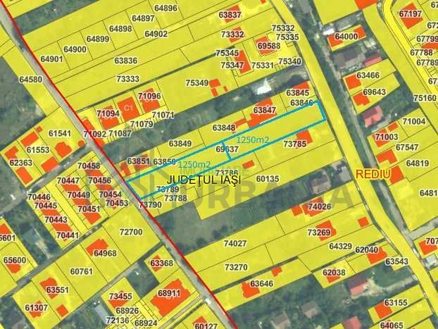 Teren intravilan de vanzare – Pacurari, Sos. Valea Rediului, 2500 mp - Poză 2