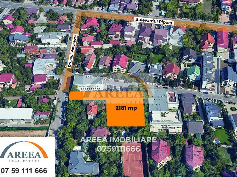 Teren 2181mp in Pipera-str Drumul Potcoavei colt cu Vlad Tepes - Poză 3