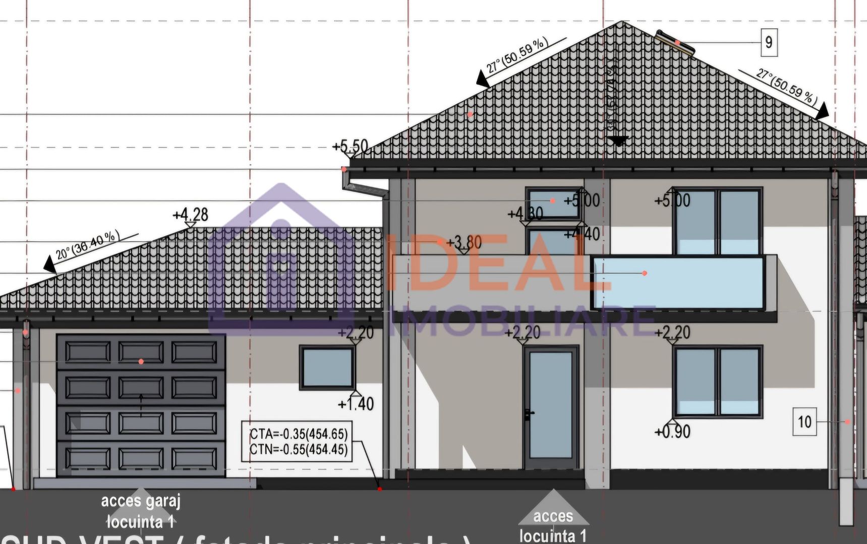 Casa Individuala LA CHEIE cu garaj si 341 mp teren, in Calea Cisnadiei - Schiță 5