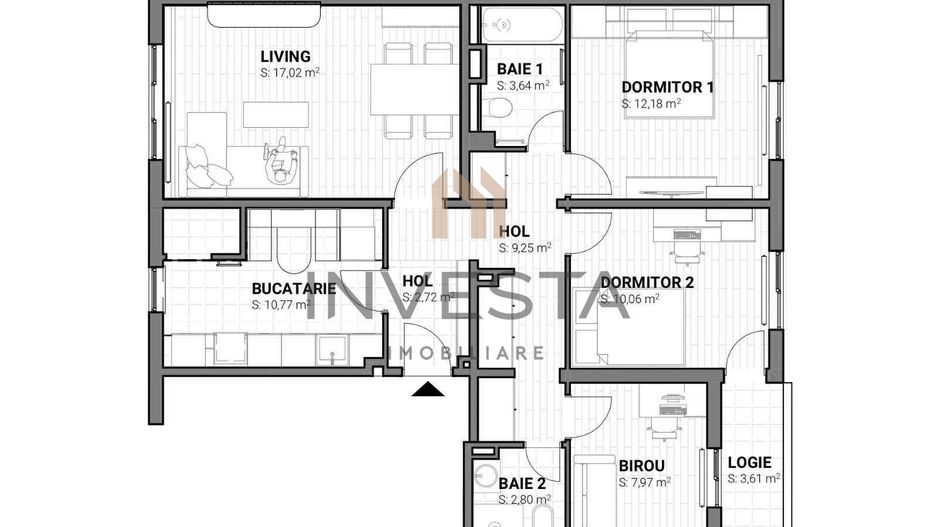 Apartament cu 4 camere in zona strazii Gheorghe Dima ! - Schiță 16