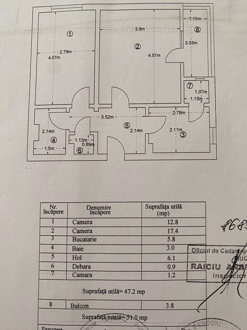 Apartament 2 camere, decomandat, Metrou Dristor 2 min - Poză 6