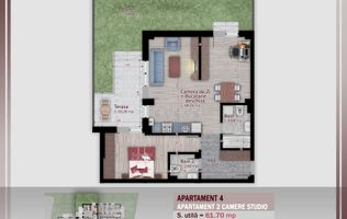 AP. 2CAM.LIVING OPEN SPACE+CURTE 50MP / PARCUL TEILOR,1 DECEMBRIE!