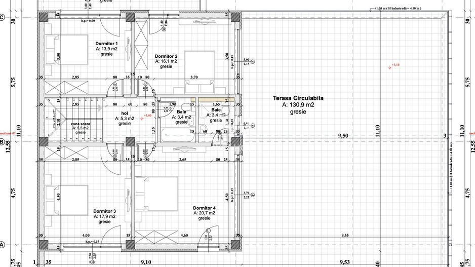 Vilă modernă premium cu piscină interioară, teren 1200 mp și panoramă - Schiță 31