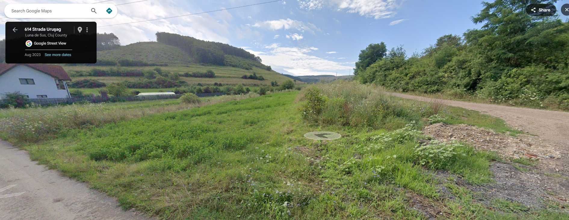 Vand teren Hala  ,  casa , duplex ,la asfalt Luna de sus 1000mp - Poză 1