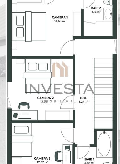 Casa individuala 280 mp teren,  Ansamblu Rezidential Nou, Popesti Cluj - Schiță 4