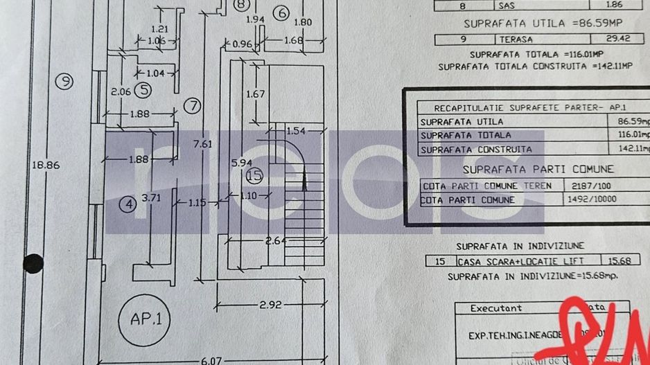 VANZARE | 3 CAMERE | PARTER | TERASA 30MP | BANEASA | - Poză 14