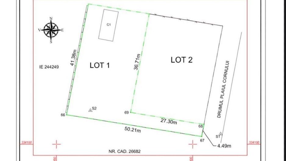 Teren intravilan 1.064 mp - Poză 1