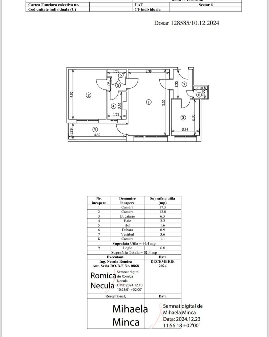 2 Camere Gorjului Metrou Bloc Reabilitat Termic - Poză 3