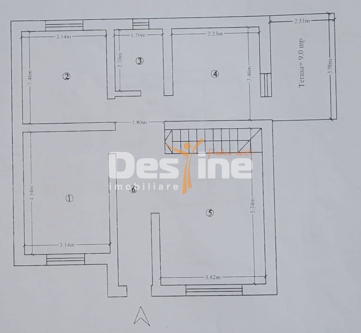Casă LUNCA CETĂȚUII, 3 camere, decomandat, 82 mp, mansardă + parcare - Poză 13