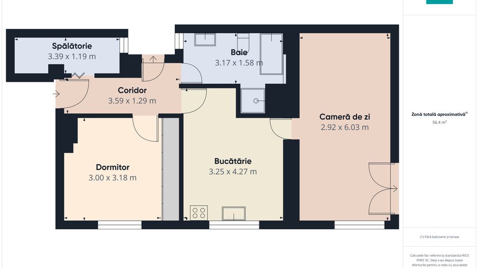 Apartament cu 2 camere și curte ultracentral - Poză 9