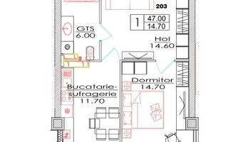 Vânzare, apartament, 1 cameră, str. Ialoveni, Telecentru - Poză 3