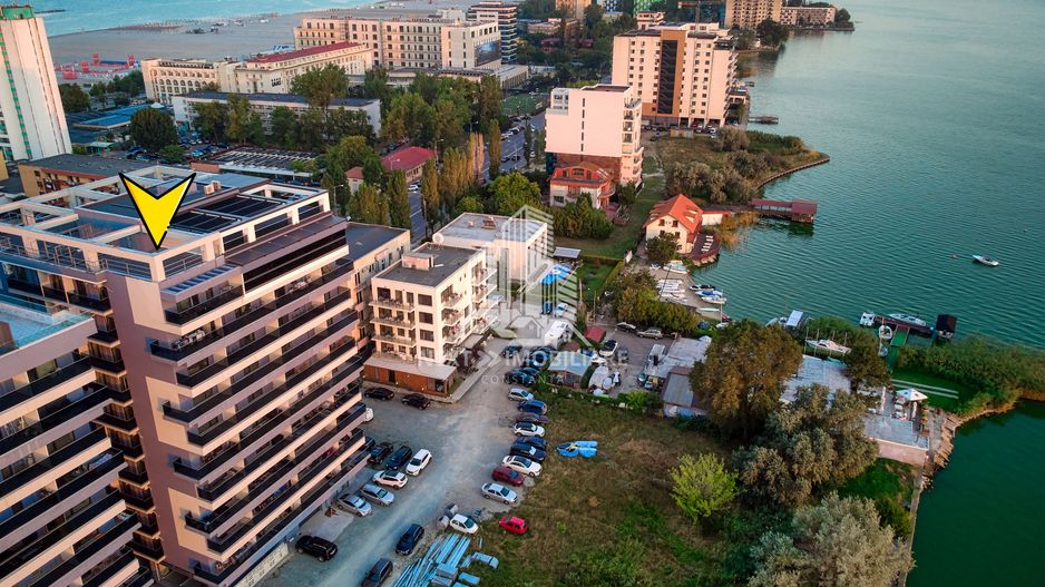 Apartament 2 cam, Mamaia zona Rex, la alb, vedere lac - Poză 9